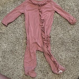 Caden Lane footie zip up 0-3 months